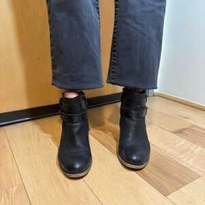 Franco Sarto Black Heeled Boots